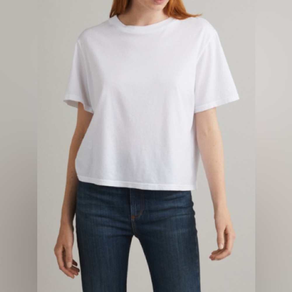 🔱 JEANERICA 🔱 Zoë Light Classic Tee, White, L